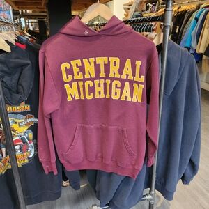 Vintage Made In USA Maroon and Yellow Central Michagan School Unisex Sweater